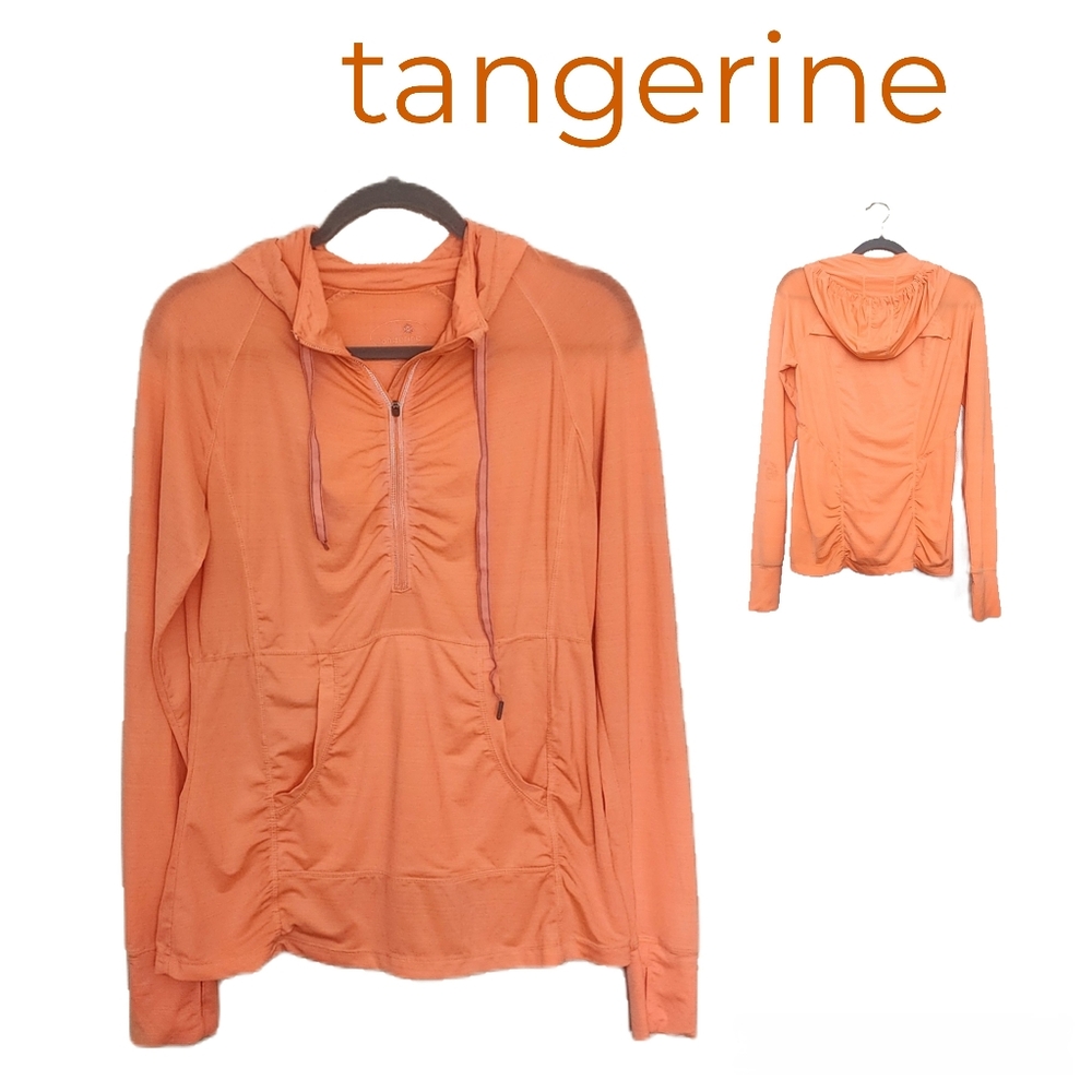 Tangerine 1/4 Zip Long Sleeve